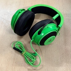 【美品‼️】RAZER(レイザー) ゲーミングヘッドセット Kraken ヘッドホン ヘッドフォン グリーン♪の画像