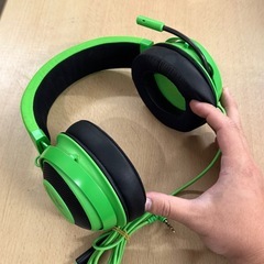 【美品‼️】RAZER(レイザー) ゲーミングヘッドセット Kraken ヘッドホン ヘッドフォン グリーン♪の画像