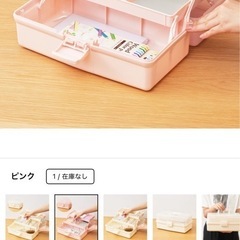 未使用新品　web限定　完売色　スリーコインズ　収納ケース