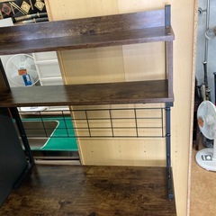 ヴィンテージ風 キッチンラック／レンジ台　　リサイクルショップ宮崎屋　佐土原店　25.5.25Fの画像