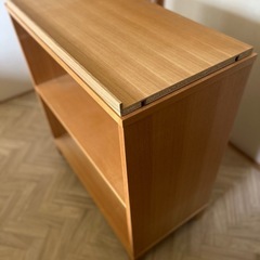 【終了】無印3段木製棚の画像