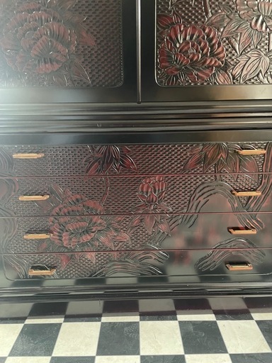 鎌倉彫 総桐 和箪笥