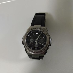 🔴　ビッグフェイス［G-SHOCK] ジーショック G-STEEL 電波ソーラー GST-W110 ブラック  の画像