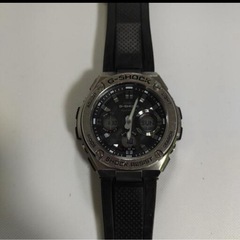 🔴　ビッグフェイス［G-SHOCK] ジーショック G-STEEL 電波ソーラー GST-W110 ブラック  の画像