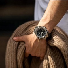 🔴　ビッグフェイス［G-SHOCK] ジーショック G-STEEL 電波ソーラー GST-W110 ブラック  の画像