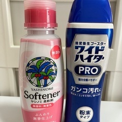 【ほぼ全量】洗濯用漂白剤、柔軟剤+スプレーボトルの画像
