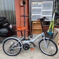 【折り畳み自転車】【自転車】20インチ  管理番号12805