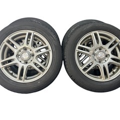 夏タイヤ155/65R14バリ目2023年製造アルミホイール付4...