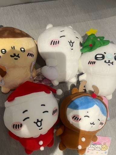 ちいかわクリスマス、ハチワレぬいぐるみ、
マグネット