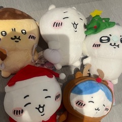 ちいかわクリスマス、ハチワレぬいぐるみ、
マグネット