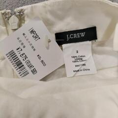 【未使用美品】J.CREWワンピースホワイトの画像