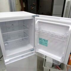 高年式!! 冷蔵庫 121L 2024年製 Haier JR-NF121B ホワイト 2ドア 右開き 幅49.5cm 100Lクラス 引き出し式クリアバスケット 家電 単身 一人暮らし ハイアール 苫小牧西店の画像