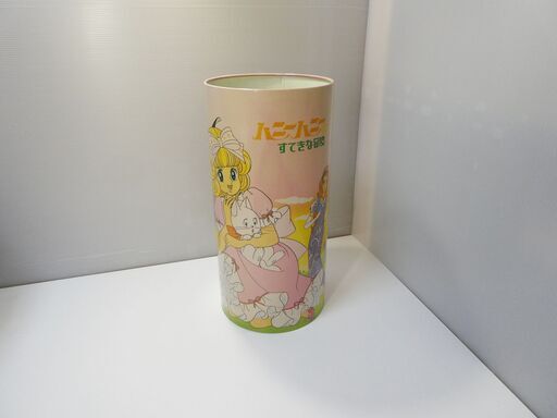 昭和レトロ インテリア小物 当時物  ハニーハニーのすてきな冒険 金属製ゴミ箱