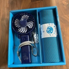 新品 2wayハンディーファン クールタオルの画像