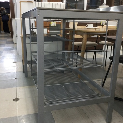 ⭐️春日市⭐️定価60,000?イケア?キッチンカウンター⭐️キッチン⭐️カウンター⭐️IKEA⭐️ステンレス⭐️オシャレ⭐️シルバー