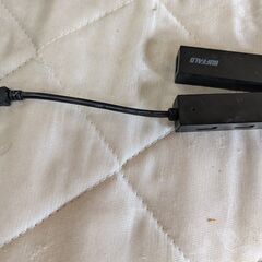 バッファロー BUFFALO USB ハブ USB2.0 バスパワー 4ポート ブラック BSH4U25BK【Windows/Mac対応】2個セット中古の画像
