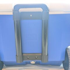 【格安：傷や汚れあり】コールマン クーラーボックス 56L キャスター付 ホイールクーラー 56L ブルー ホワイトの画像