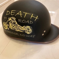 DEATH ROAD 半帽ヘルメット スモークバイザー付ハーフヘルメットの画像