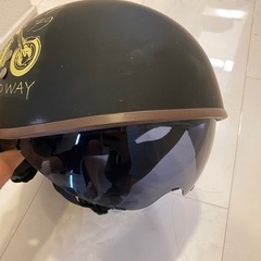 DEATH ROAD 半帽ヘルメット スモークバイザー付ハーフヘルメットの画像