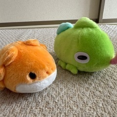 【引取限定】爬虫類ぬいぐるみ アメフクラガエル等の画像