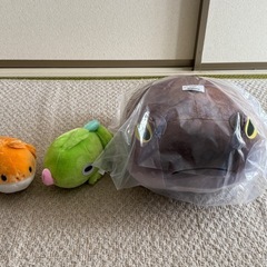 【引取限定】爬虫類ぬいぐるみ アメフクラガエル等