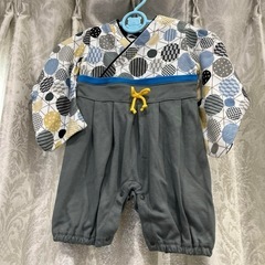バースデー　袴　ロンパース80サイズ