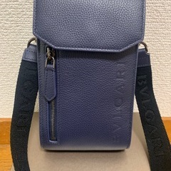 BVLGARI（ブルガリ）ネイビーショルダーバッグ
