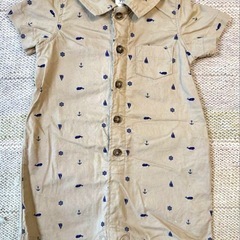 カーターズ　carter's ボートと錨のプリントロンパース