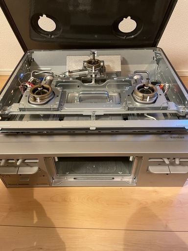 RB32AM4H2S ビルトインガスコンロ 3バーナー グレー　都市ガス  