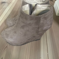 ショートブーツ ヒール 10cm Lサイズの画像
