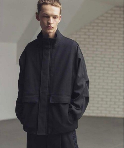 【monkey time】 ポリエステル スタンド カラー ジップ ベスト