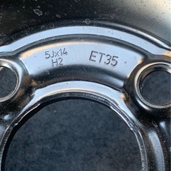 【VW】アップ UP! 純正ホイールカバー(スチールホイール付き) 14x5J 4-100 +35 ハブ57.1 2本 VWフォルクスワーゲンの画像