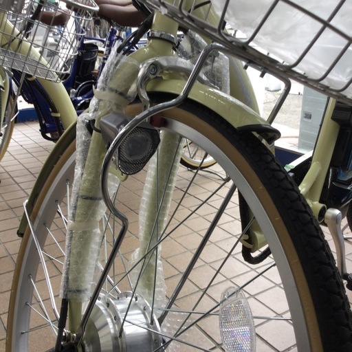 ⭐️春日市⭐️自転車⭐️電動⭐️26インチ⭐️クリーム色⭐️オシャレ⭐️