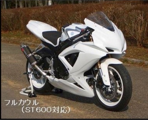 GSX-R600/GSX-R750 08-10 K8-L0 クレバーウルフ アンダーカウル FRP製 レースカウル 06-07にも 外