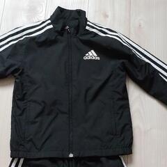 男の子 キッズ adidas上下ウィンドブレーカー120cmの画像