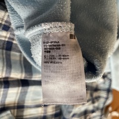 中古品　UNIQLO フリースパジャマ　Sサイズの画像