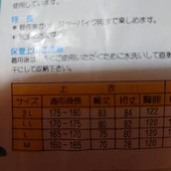 レインウェア　上のみ　Mサイズの画像