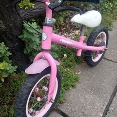 キッズ　自転車　12インチ　空気入り　中古の画像