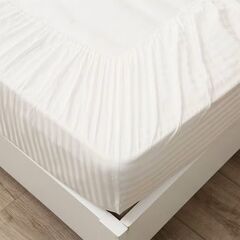 ニトリ　マルチすっぽりシーツ　シングル　Nホテル WH S　ホワイト　敷布団可の画像