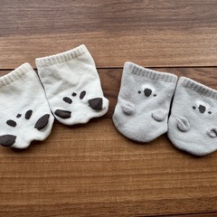 🌈新生児 動物柄 靴下 2足セット