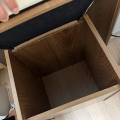お話中★　ニトリ　ドレッサー　木製　収納イス　収納スツールの画像