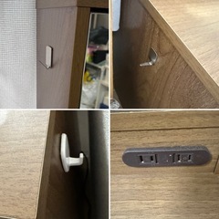 お話中★　ニトリ　ドレッサー　木製　収納イス　収納スツールの画像