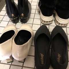 【靴一足二百円】ブーツ　レインブーツ　ヒールの画像