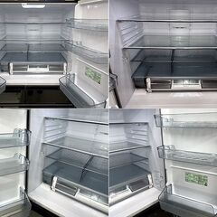 北海道 千歳市/恵庭市 日立/HITACHI 6ドア ノンフロン冷凍冷蔵庫 大型冷蔵庫 観音開き R-WXC74S 2022年製 735L クリスタルミラー 大容量 まんなか冷凍 電動引き出しの画像