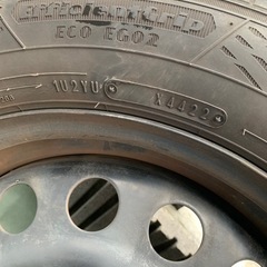 175/65/15 65R15 グッドイヤー　エフィシェントグリップ　2022年製　鉄ホイール付き　15インチ　5J  カローラフィールダー等の画像
