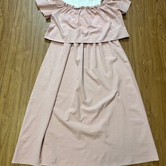 しまむら　オフショルダーワンピース　160㎝の画像