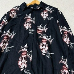 【完売品】H＆M　notorious B.I.G レーヨン長袖シャツ