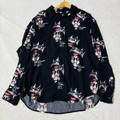 【完売品】H＆M　notorious B.I.G レーヨン長袖シャツの画像