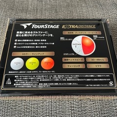 【新品・未使用】TOURSTAGE EXTRA DISTANCE ゴルフボール 1ダース（12球）ごの画像
