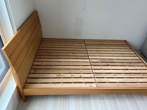 終了】☆滋賀県 引き取り限定☆超美品☆ニトリ ダブルベッド